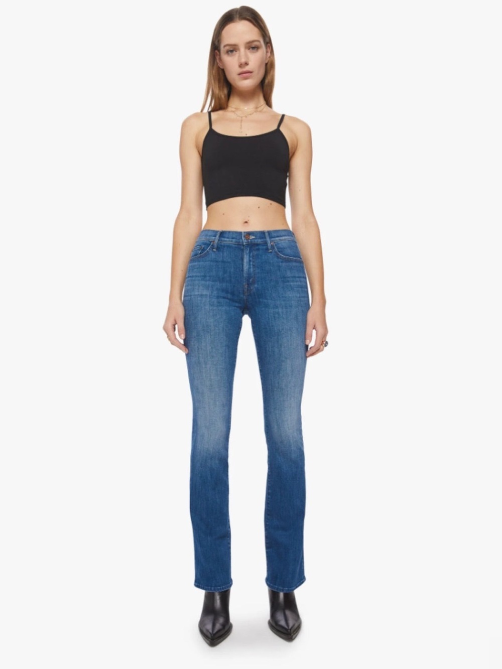 Mother The Insider Heel Jeans in One Tricky Pony Wash Size: 27